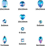 1200 Pcs AB Rhinestones for Bedazzling, Rainbow Effect Craft Gems for Crafting - Image 2