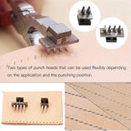 Stitching Hole Punch BUTUZE, 4mm Silent Leather Hand Pliers（French 4 Teeth and - Image 5