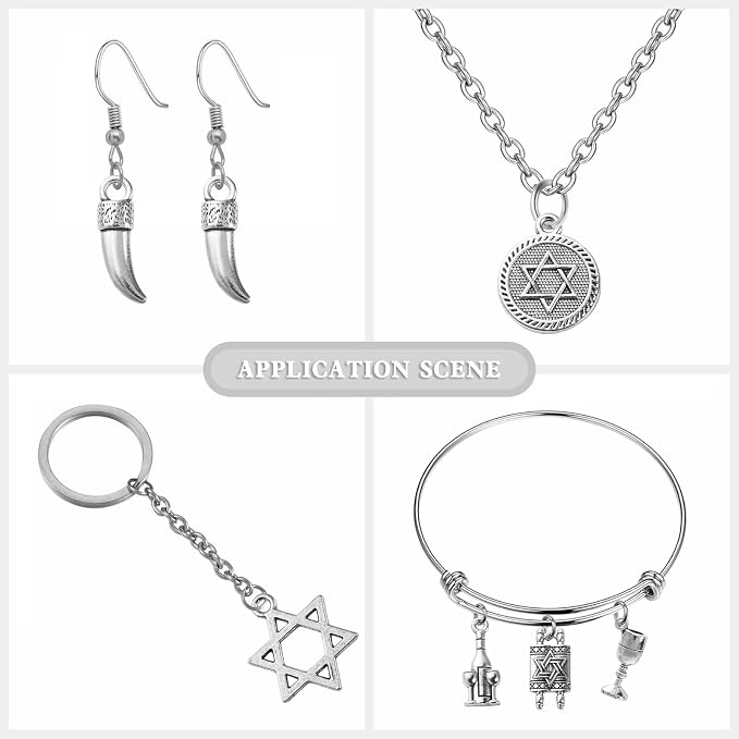 DanLingJewelry 100Pcs 10 Styles Tibetan Religion DIY Bracelet & Necklace Making - Image 6