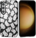Case for Samsung Galaxy S23 Case, Halloween Ghosts Bats Design Hybrid Dual by Kapadiy