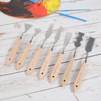 CONDA Palette Knife Set -10Pcs Stainless Steel Spatula Pallet Knife Painting - Image 8