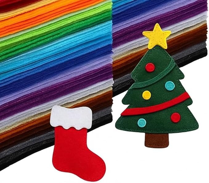 Premium Felt Fabric Sheets, 40 Pack, 8 x 12 Inches, 2mm Thickness - Image 5