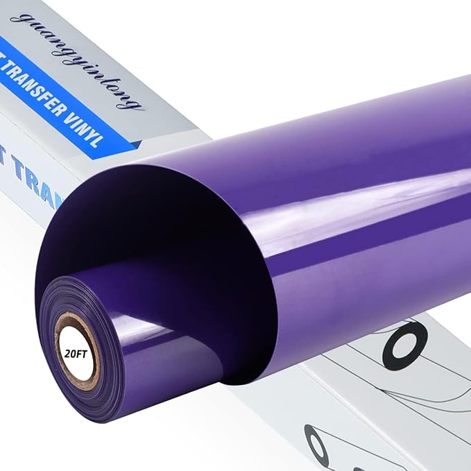 guangyintong Heat Transfer Vinyl Purple HTV Rolls, Glossy Surface HTV Vinyl by guangyintong