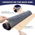 Self Adhesive Plush Velvet Fabric Sheets Velvet Flock Paper Roll Soft Flocking - Image 4