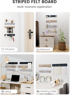 Fluxynara Cork Board Alternative Felt Strip Board 8-Pack 13"x2", Office Pin - Image 6