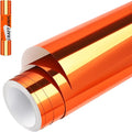WRAPXPERT Orange Chrome Vinyl, Chrome Mirror Metallic No Bubble 12" x5ft by WRAPXPERT