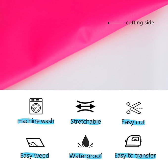 guangyintong Glow in The Dark Heat Transfer Vinyl HTV Rolls, PU Elastic HTV - Image 5