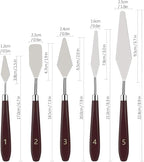 5-Piece Stainless Steel Palette Knife Set | Oil, Watercolor Painting, Cake - Image 3