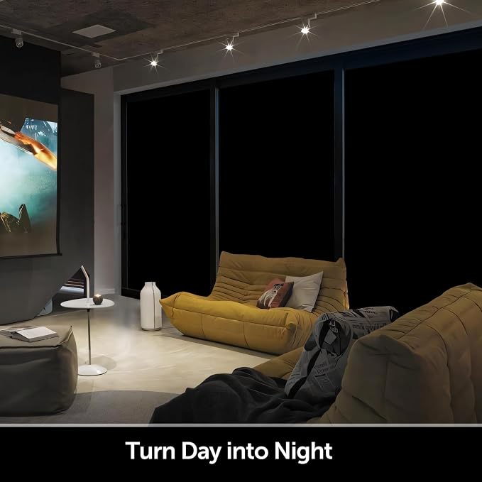 HIDBEA Mirror Blackout Window Film, 100% Light Blocking Room Darkening Window - Image 9