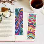 INFUNLY 6pcs Abstract Art DIY Cross Stitch Bookmark Kits - Image 5