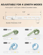 Lamicall 30Pack Silicone Cable Ties Cord Organizer, Home Decor Organizer Ties - Image 5