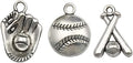 Youdiyla 60pcs Baseball Theme Charms Collection by Youdiyla