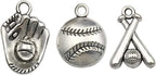 Youdiyla 60pcs Baseball Theme Charms Collection by Youdiyla