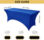 10-Pack 6ft Spandex Table Covers - Image 4