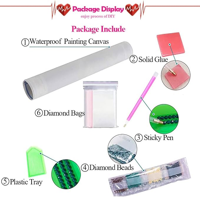Eiazuiks Diamond Painting Kits for Adults, Elephant 5D DIY Diamond Art Kits - Image 6