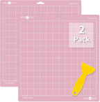 HTVRONT Fabric Grip Cutting Mats, 2 Pack Cutting Mat 12x12 Compatible by HTVRONT