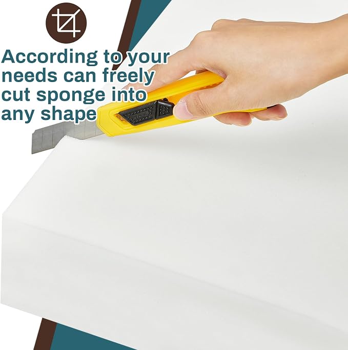 Frienda 1 Pack 6" x 22" x 24" Upholstery High Density Craft Foam Sheets - Image 5