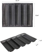 FETESUR Silicone Perforated Baking Forms Sandwich Mold French Baguette Bread - Image 2