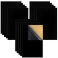 Thyores 15PCS Stick Black Felt, Self Adhesive Felt Sheets, DIY Velvet Fabric by Thyores
