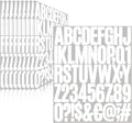 500 Pieces 10 Sheets Letter Stickers, Self Adhesive Vinyl Waterproof Mailbox by Llewyn