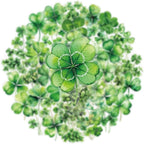 50Pcs Lucky Four Leaf Clover Stickers Transparent Aesthetic Green Leaf Stickers - Image 4