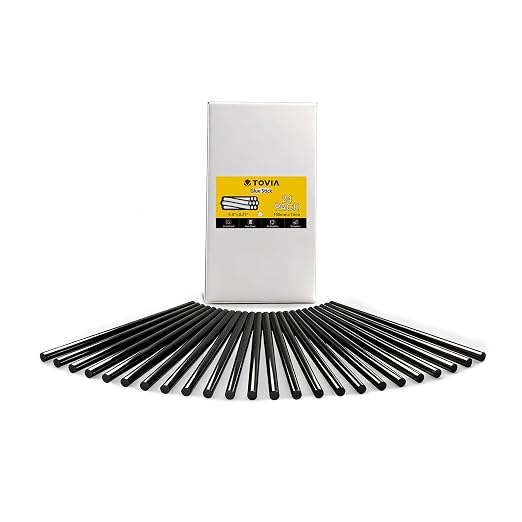 Black Hot Glue Sticks Mini 0.27 inch Dia. - Image 2