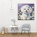 Diamond Painting Kits For Adults, Dog Special Shape Diamond Art Kit, 12X12in | - Image 5