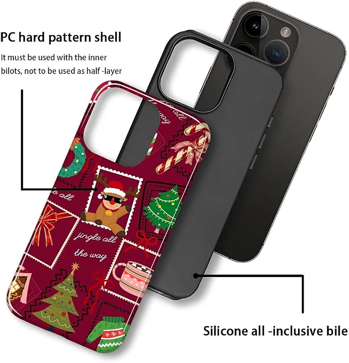 Case for iPhone 13 Pro Max, Scratch Resistant Hybrid Double Layer Hard - Image 2