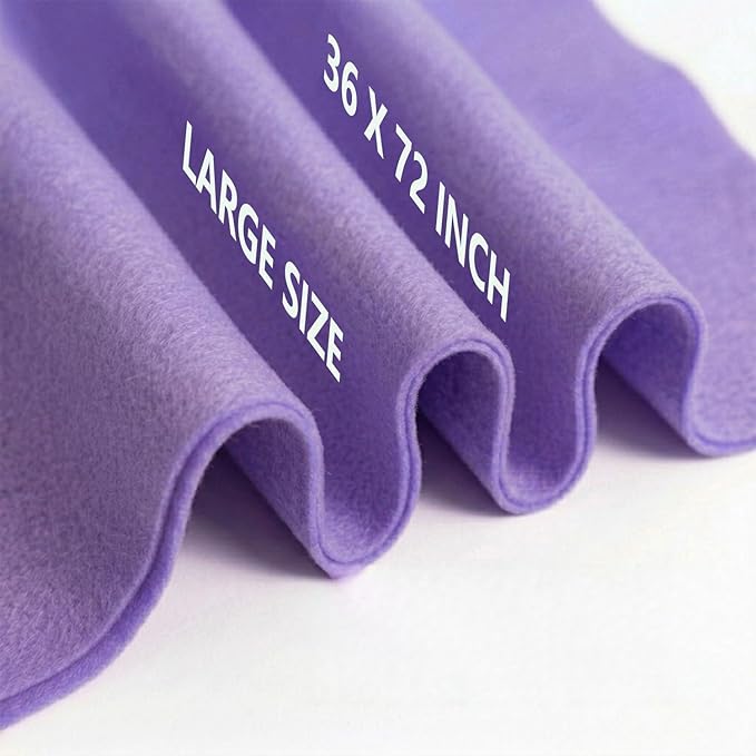 Lavender Felt Fabric 36" x 72" 1.6mm Thick Large Craft Sheet | Soft, Flexible by MEDIANER