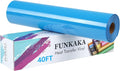 FUNKAKA Lake Blue Heat Transfer Vinyl Rolls, Adhesive Glossy HTV Vinyl by FUNKAKA
