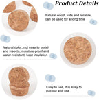 BENECREAT 20Pcs Wooden Tapered Cork Plugs, BurlyWood Soft Wood Corks - Image 4