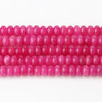Songxi 5x8mm Natural Rose Colored Jade Stone Rondelle Beads, Gemstone - Image 4
