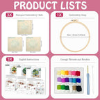 JOZYSH Green Plants of Various Shapes Punch Needle Kits - Image 3