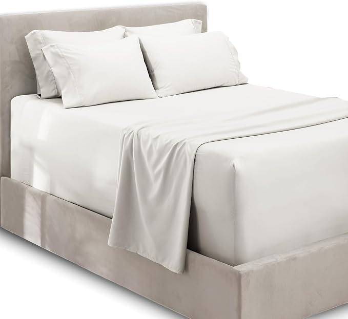 Hearth & Harbor 6Pc King Size Bed Linen Set by HearthHarbor