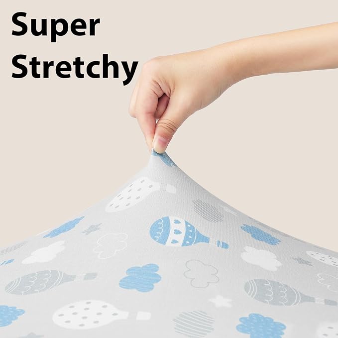 Baby Crib Sheets for Boys and Girls, 3 Pack Toddler Bed Sheets for 52”x28” - Image 4