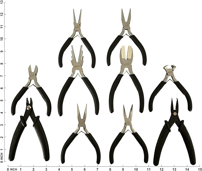vouiu 10-Piece Jewelry Pliers Set Jewelry Making Tools - Image 2
