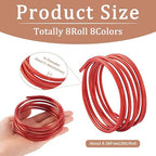 Fashewelry 52 Feet 6 Gauge Aluminum Wire 8 Colors Bendable Metal Sculpting Wire - Image 3