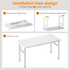 Need 47 inches Computer Desk Office Desk Folding Table - Image 4