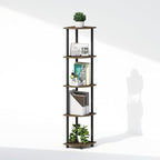 Furinno Turn-N-Tube Storage Shelves, 5-Tier Book Shelf, Corner Shelf, Toolless - Image 6