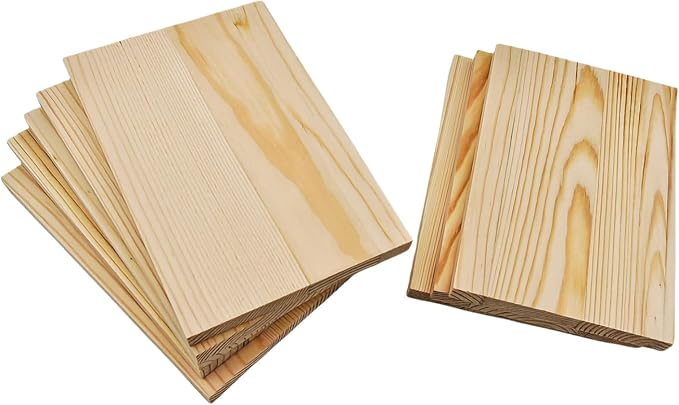 8PCS Rectangle Wood Boards Unfinished Wood Blocks - Image 7