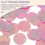 MECCANIXITY 700 Pcs Flat Round Sequins 15mm/0.6 Inch Loose Paillettes Craft - Image 3