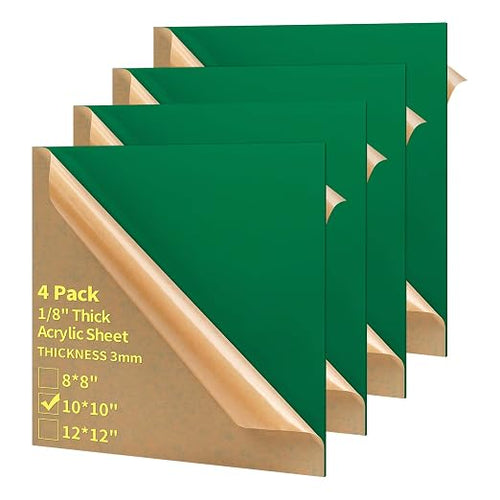 1/8 Thick 10 x 10 inch Acrylic Sheets by gdhwcxl