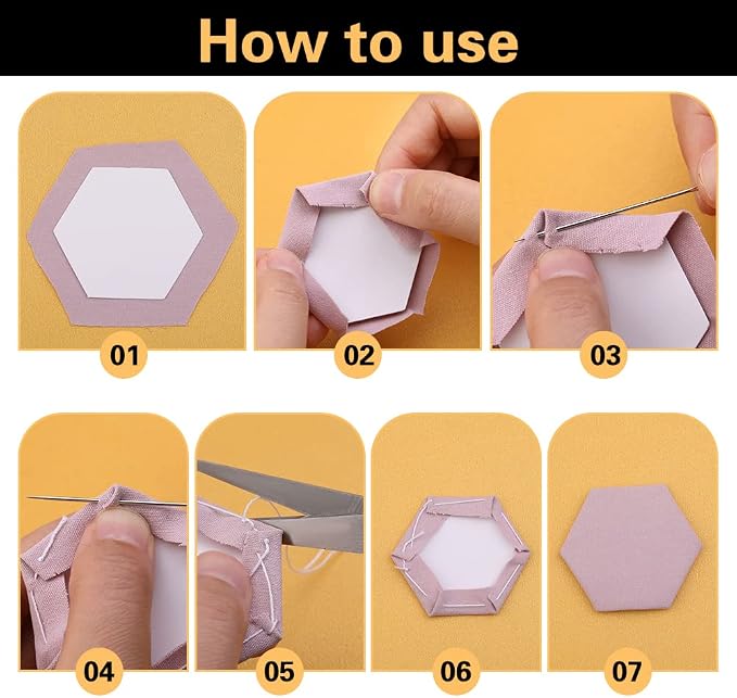 Veroave Quilting Templates, Hexagon Paper Piecing - Image 5
