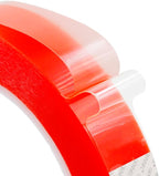30mm x 25M Clear Double Sided Strong Adhesive PET Tape | Transparent Acrylic by GENNEL