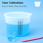 Gartful 1000ml Reusable Silicone Resin Cups, Large Silicone Mixing Bowl - Image 3