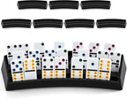 Soulchen Plastic Domino Holders Set of 8 Domino Racks Trays Stands Mexican by Soulchen