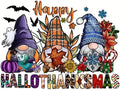 Halloween Cross Stitch Kits for Adults Beginner, Gnome Counted Cross Stitch by Unknown