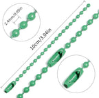Lemonkey 100Pcs Ball Beads Chains Bulk, 4 Inch Dog Tag Metal Small Chains - Image 2