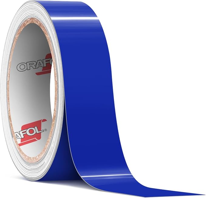 ORACAL 651 Gloss Brilliant Blue Permanent Vinyl Tape Roll – Premium Adhesive by Orafol