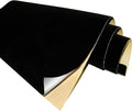 Black Self Adhesive Velvet Fabric Sticky Felt Sheets by Unknown
